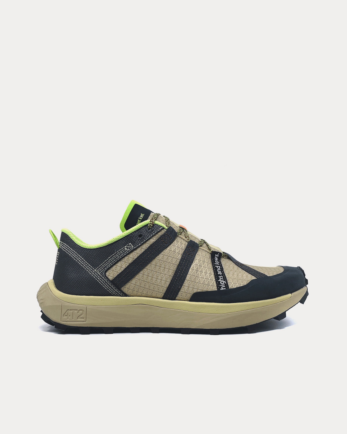 4T2 - Get Lost Black / Khaki / Green Running Shoes
