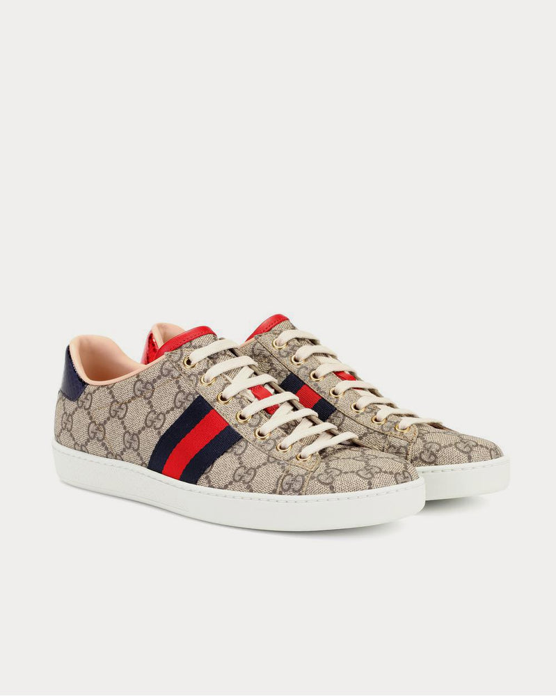 Gucci Ace GG Supreme Brown Low Top Sneakers - 2
