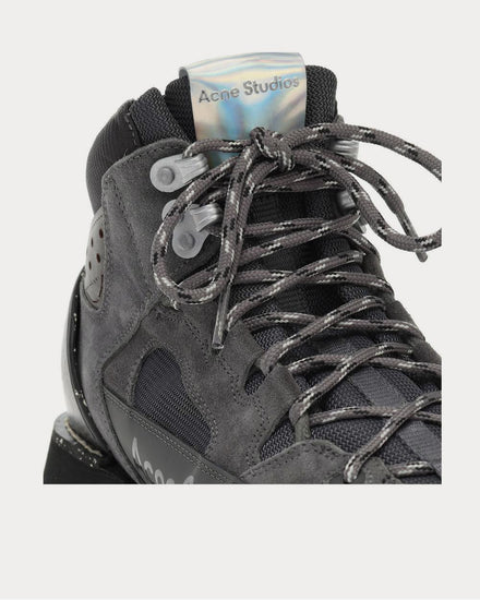 Acne Studios Trekking platform Slate Grey High Top Sneakers - 4