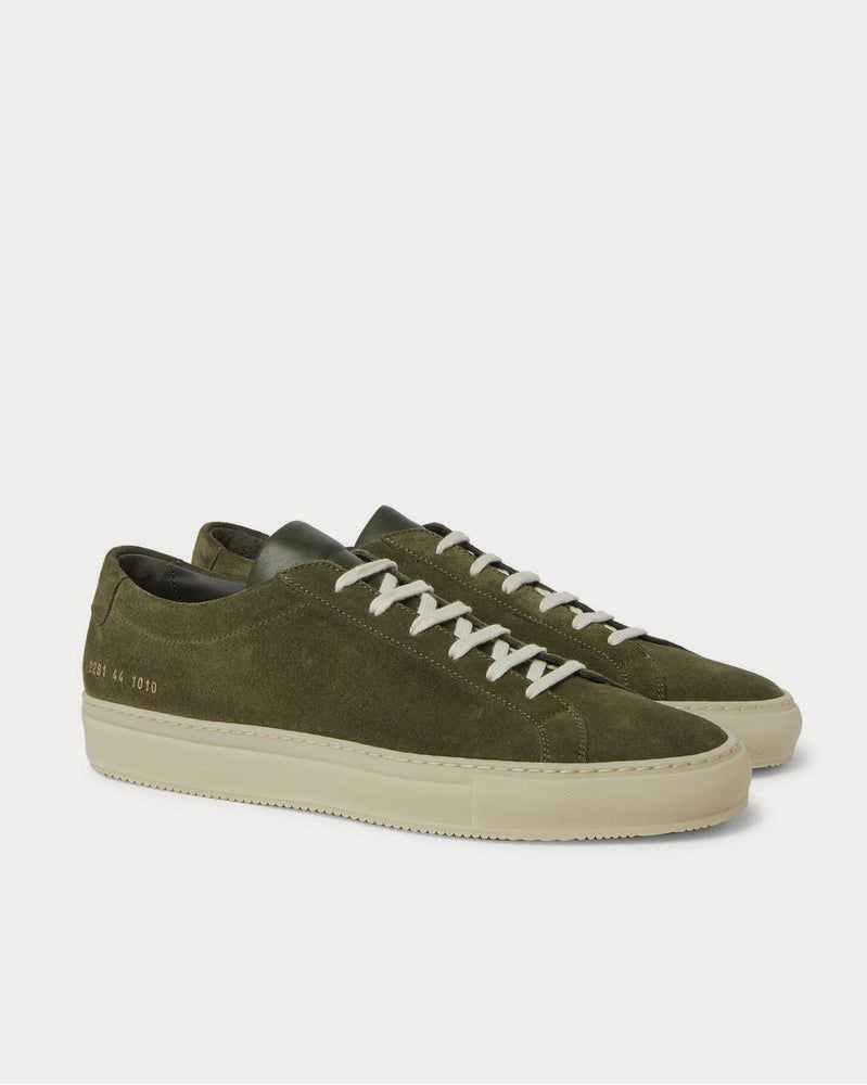 Common Projects Achilles Suede  Green low top sneakers - 2