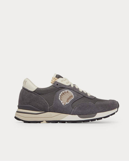 Visvim Roland Suede and Mesh  Gray low top sneakers - 1