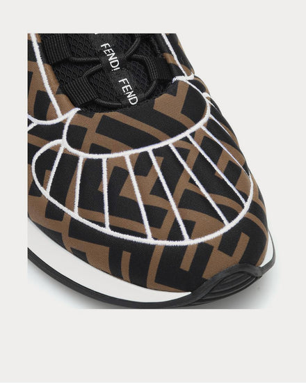 Fendi FFreedom Nero Black/Brown Low Top Sneakers - 4