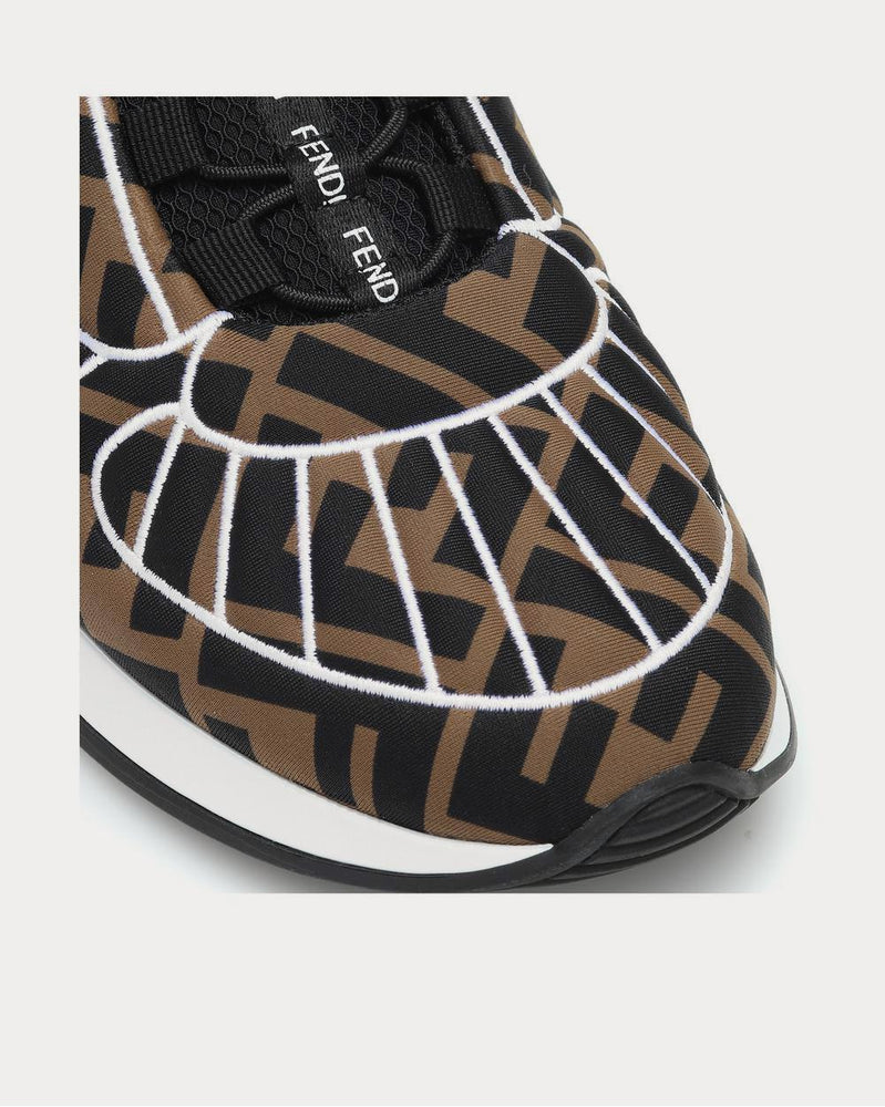 Fendi FFreedom Nero Black/Brown Low Top Sneakers - 4