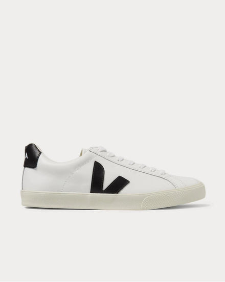 Veja Esplar Rubber-Trimmed Leather  White low top sneakers - 1