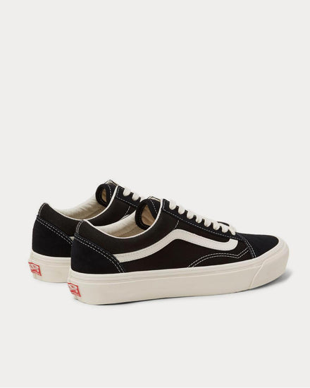 Vans OG Old Skool LX Leather-Trimmed Canvas and Suede  Black low top sneakers - 4