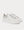 Exaggerated-Sole Rubber-Trimmed Leather  White low top sneakers