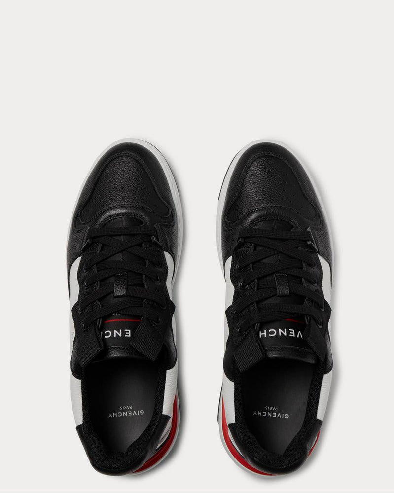 Givenchy Wing Grosgrain-Trimmed Full-Grain Leather  White low top sneakers - 6