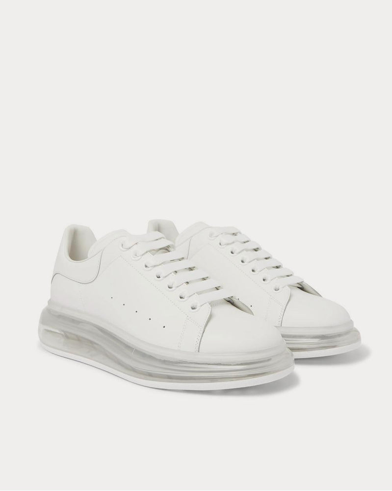 Alexander McQueen Exaggerated-Sole Leather  White low top sneakers - 2
