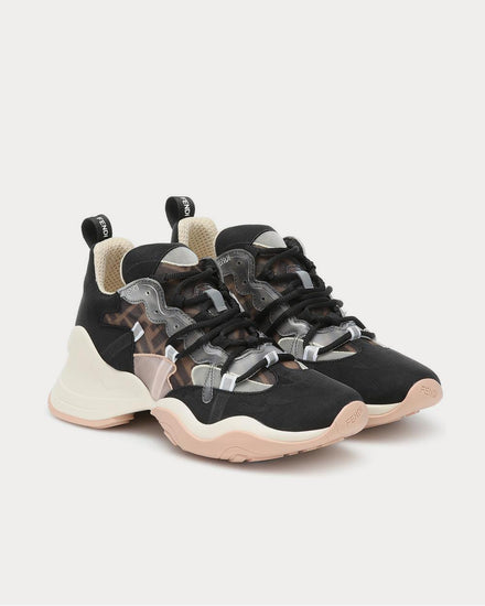 Fendi FFluid Mesh Black Low Top Sneakers - 2