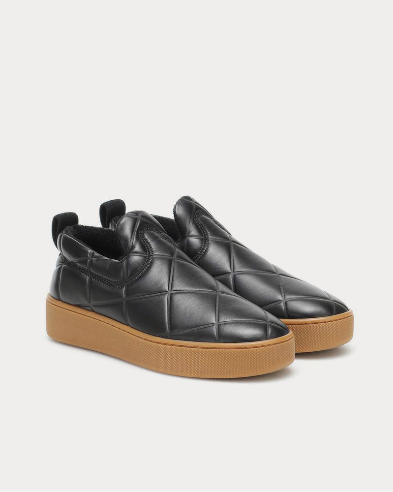 Bottega Veneta Slip On leather Black-Rubber Band Slip On Sneakers - 2