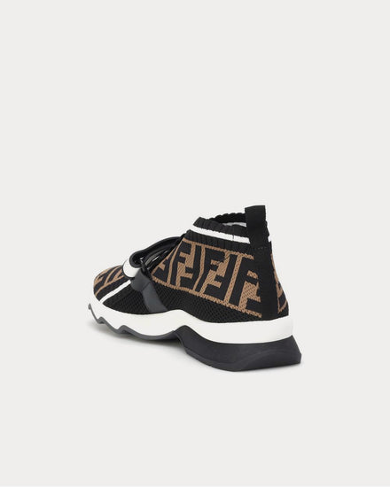 Fendi Rockoko knit Black Low Top Sneakers - 3