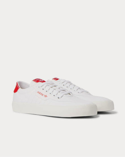 Adidas Love Set Super Leather-Trimmed Canvas  White low top sneakers - 2