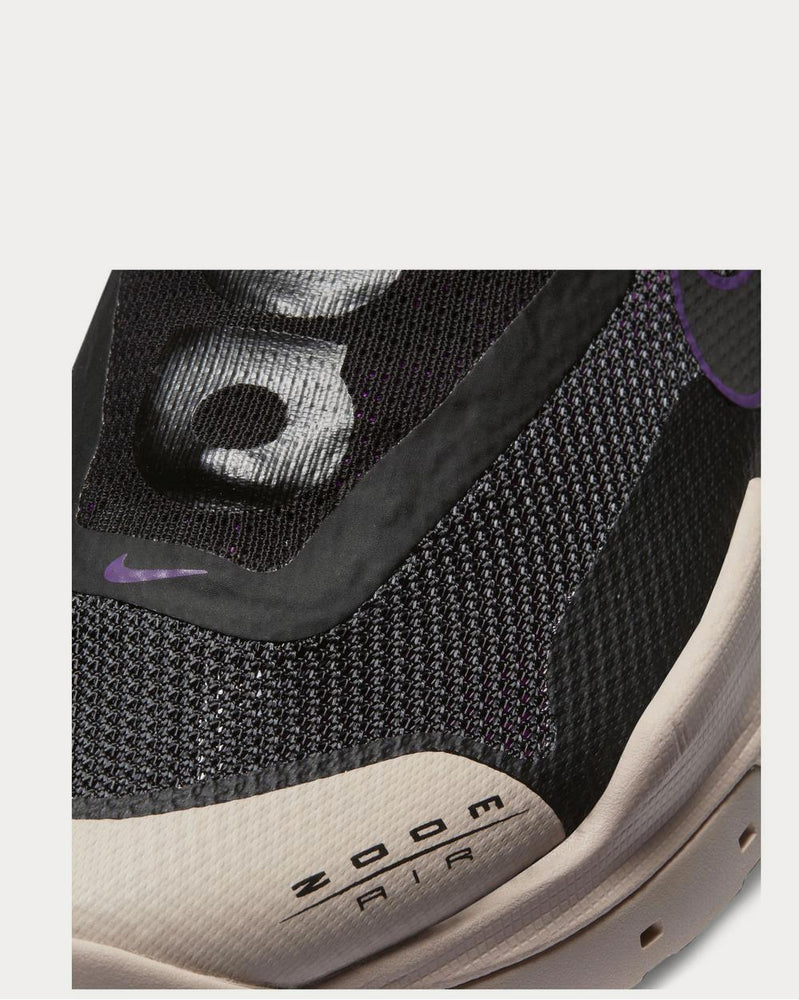 Nike ACG Zoom Air AO Rubber-Trimmed Stretch-Knit Hiking  Black low top sneakers - 4