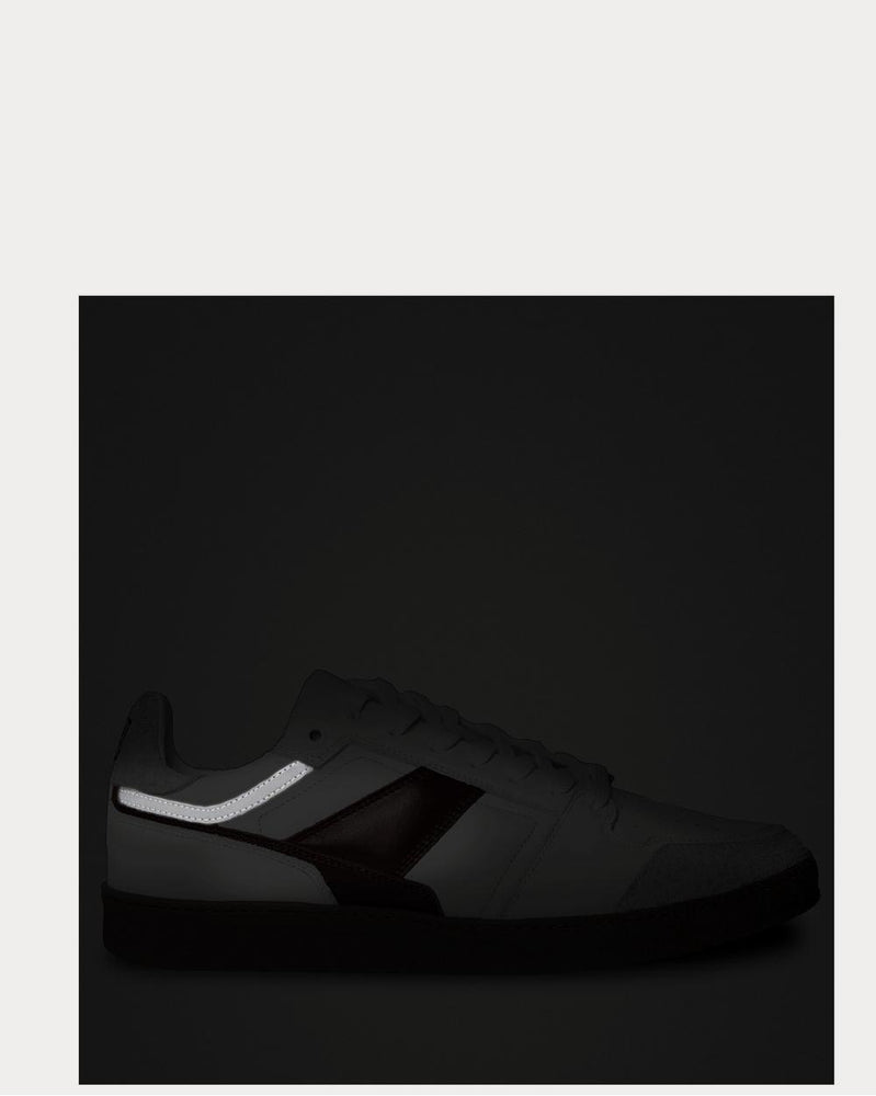 AMI Leather and Suede  White low top sneakers - 3