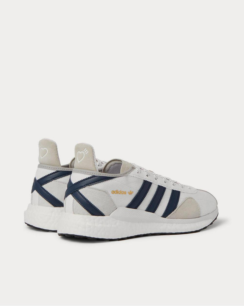 Adidas x Human Made Tokio Solar Leather-Trimmed Mesh and Suede  White low top sneakers - 3