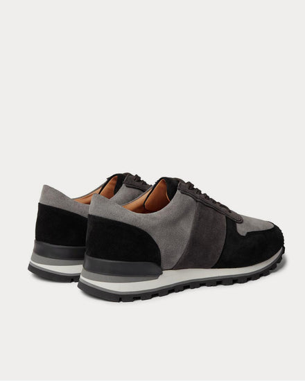 Mr P. Colour-Block Suede  Black low top sneakers - 4