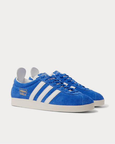Adidas Gazelle Vintage Leather-Trimmed Brushed-Suede  Blue low top sneakers - 2
