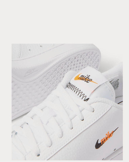 Nike Court Vintage Premium Logo-Embroidered Textured-Leather  White low top sneakers - 4