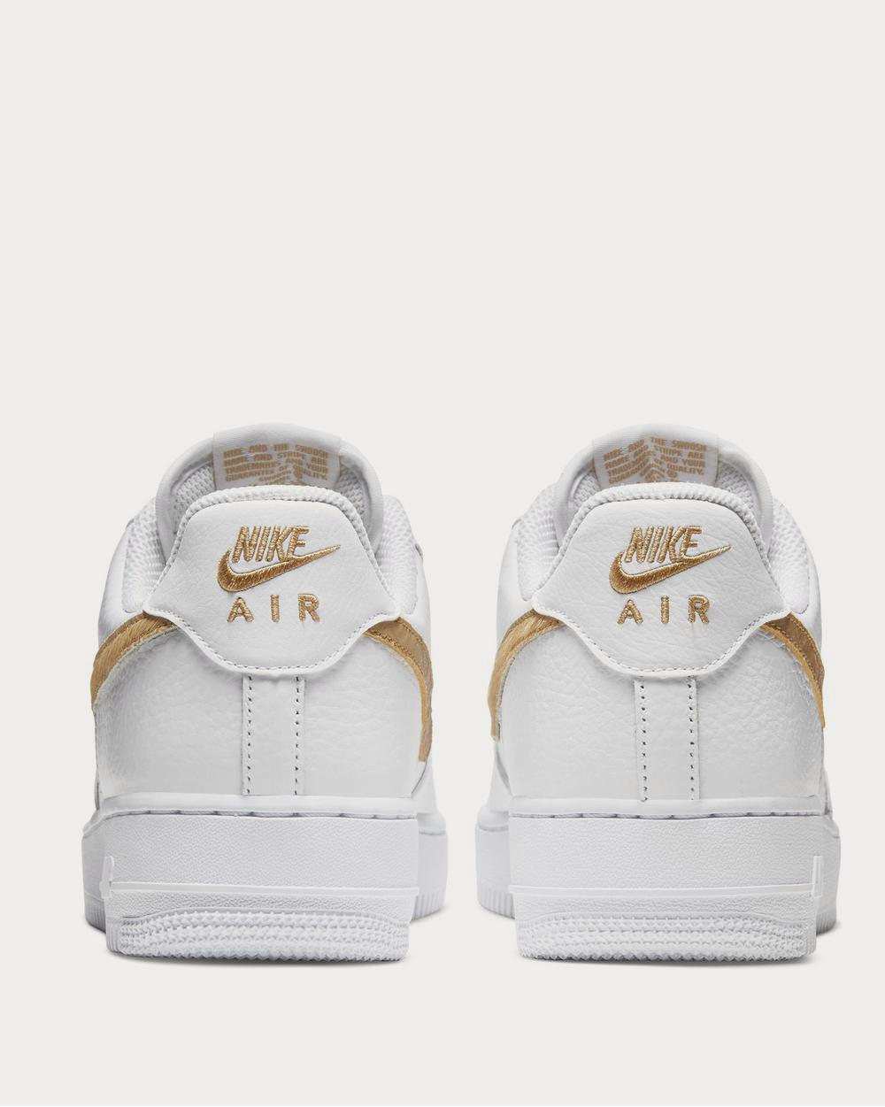 Nike Air Force 1 LV8 Calf Hair and Croc Effect Full Grain Leather White low top sneakers Sneak in Peace