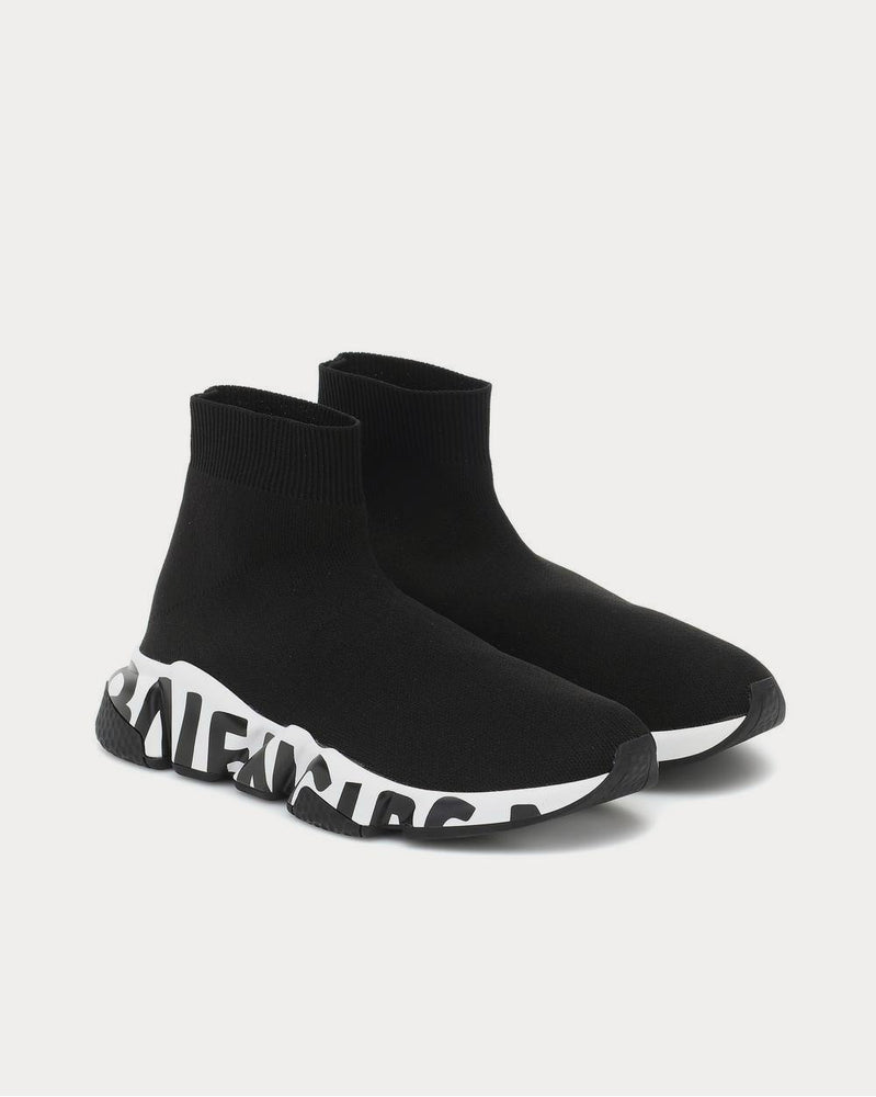 Balenciaga Speed Black High Top Sneakers - 2