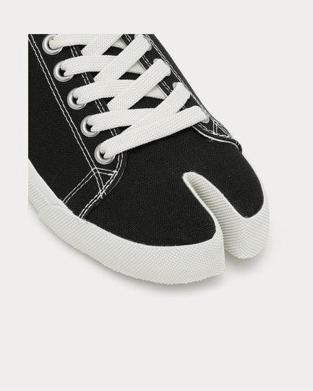 Maison Margiela Women's Tabi canvas Black Low Top Sneakers