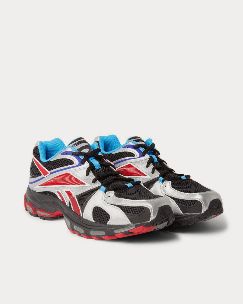 Vetements Spike Runner 2 Faux Leather, Mesh and Rubber  Black low top sneakers - 2