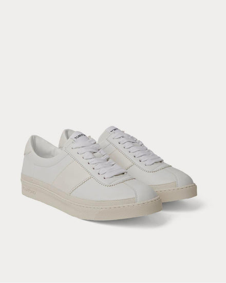 Tom Ford Bannister Leather  White low top sneakers - 2