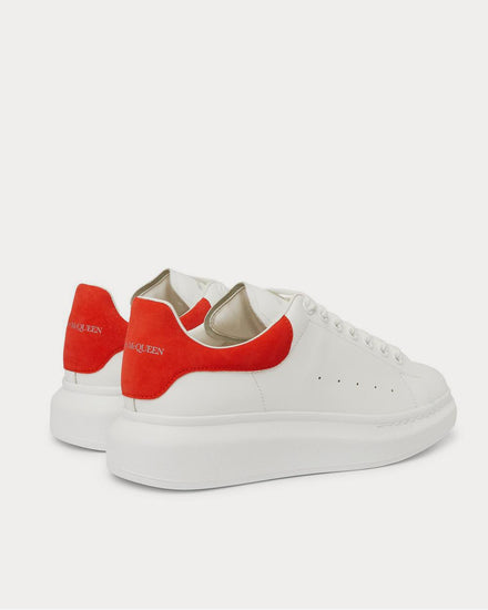McQueen Exaggerated-Sole Suede-Trimmed Leather  White low top sneakers - 3