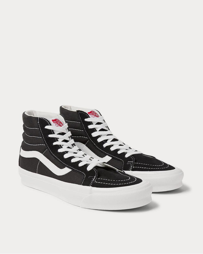 Vans UA OG SK8-Hi LX Leather-Trimmed Canvas High-Top  Black high top sneakers - 2
