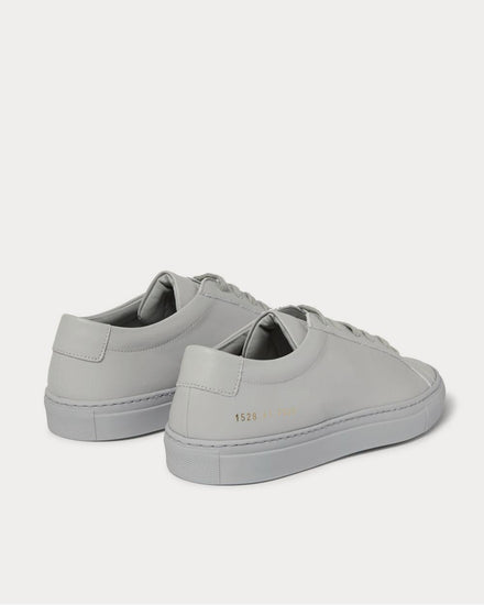 Common Projects Original Achilles Leather  Light gray low top sneakers - 4