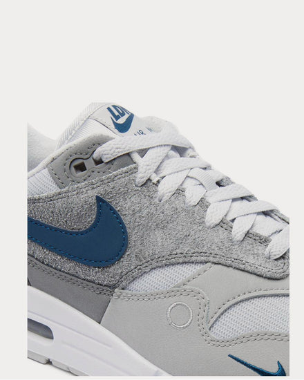 Nike Air Max 1 London Corduroy-Trimmed Mesh and Suede  Gray low top sneakers - 5