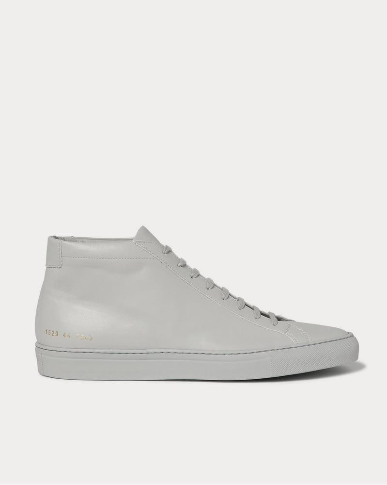 Common Projects Original Achilles Leather High-Top  Light gray high top sneakers - 1