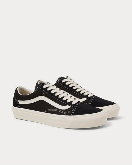Vans OG Old Skool LX Leather-Trimmed Canvas and Suede  Black low top sneakers - 2
