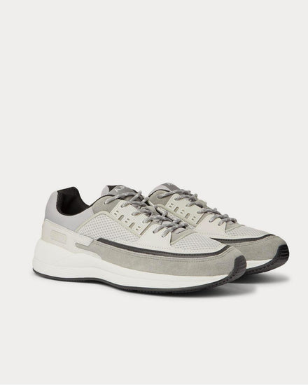 A.P.C. Herbert Panelled Suede, Leather, Mesh and Nylon  Gray low top sneakers - 2