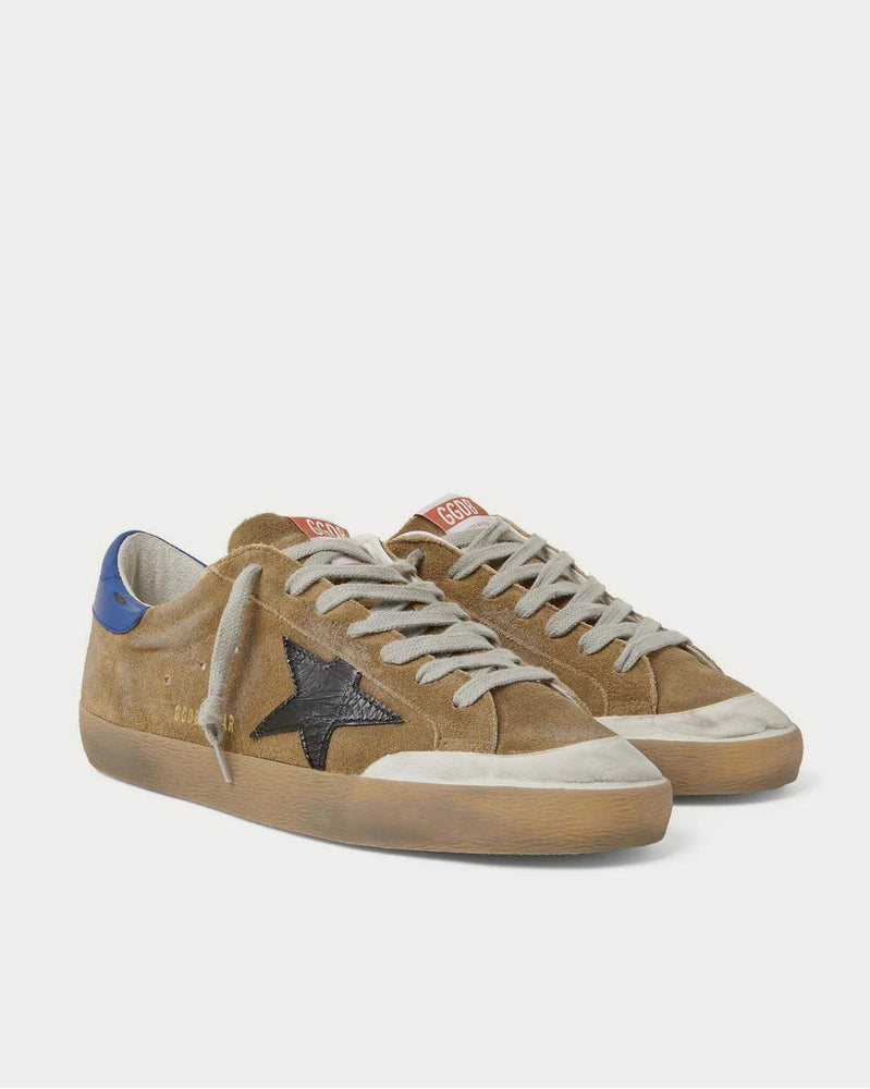 Golden Goose Superstar Distressed Suede and Leather  Brown low top sneakers - 2