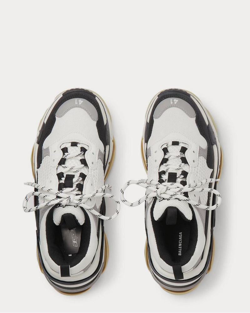 Balenciaga Triple S Mesh, Nubuck and Leather  White low top sneakers - 6