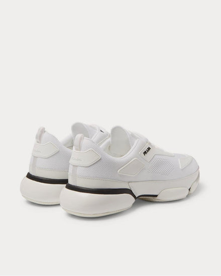 Prada Cloudbust Mesh, Rubber and Leather  White low top sneakers - 4