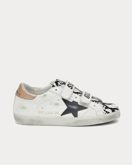 Golden Goose Old School leather White Low Top Sneakers - 1