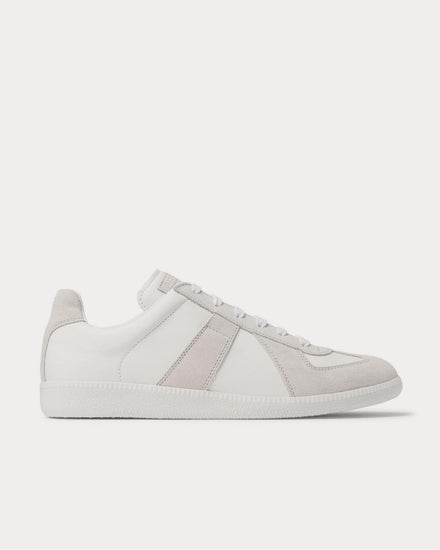 Maison Margiela Replica Suede and Leather  Off-white low top sneakers - 1