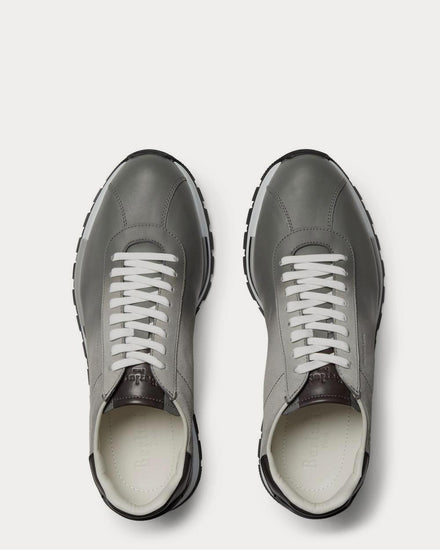 Berluti Fast Track Torino Suede and Leather  Light gray low top sneakers - 6