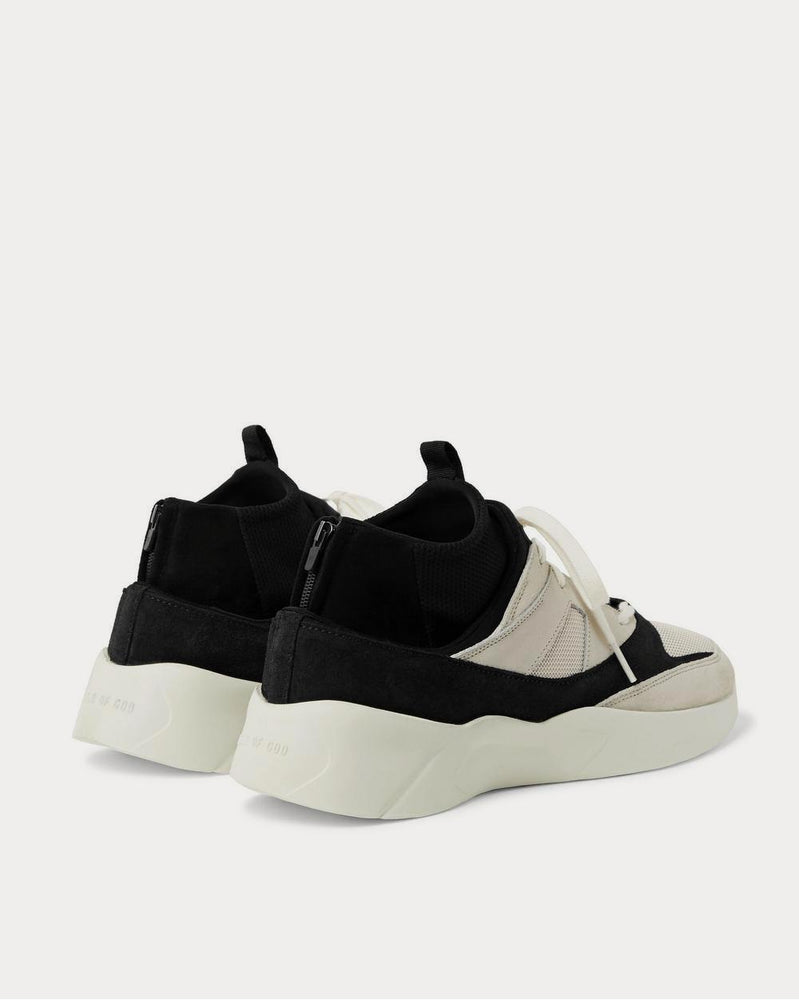 Fear of God Leather-Trimmed Suede and Mesh  Gray high top sneakers - 3