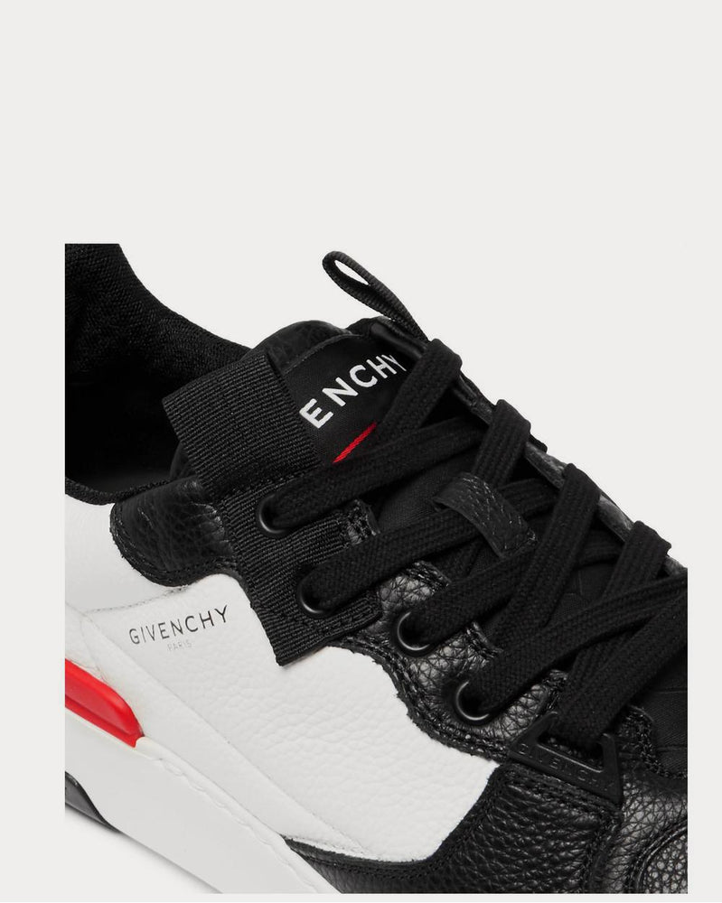 Givenchy Wing Grosgrain-Trimmed Full-Grain Leather  White low top sneakers - 5