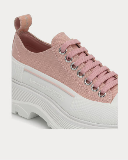 McQueen Tread Slick canvas platform Magnolia Low Top Sneakers - 4
