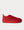 Happyrui Spiked Suede-Trimmed Glittered-Mesh  Red low top sneakers