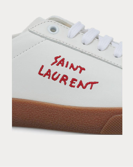 Saint Laurent Court Classic leather Blanc Optique Low Top Sneakers - 4