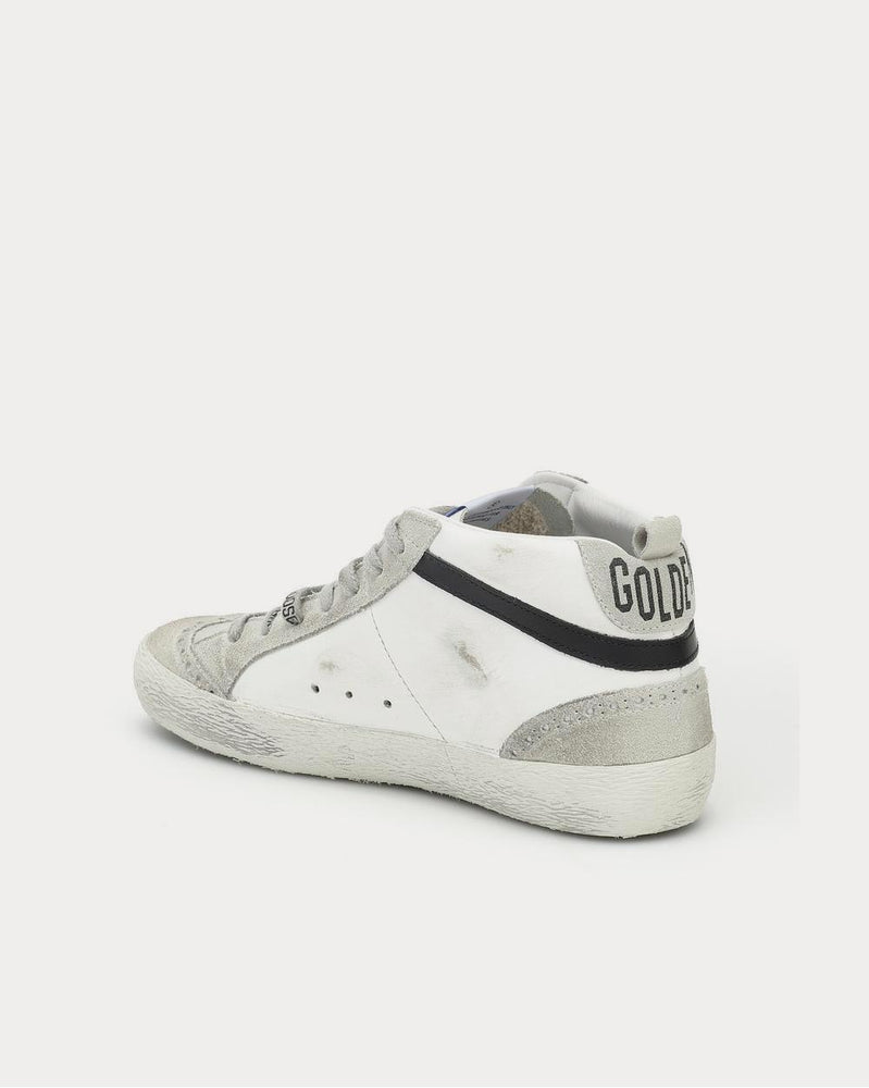 Golden Goose Mid Star leather White High Top Sneakers - 3
