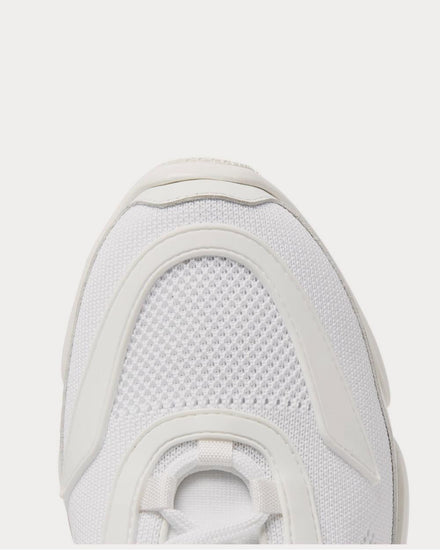 Prada Cloudbust Mesh, Rubber and Leather  White low top sneakers - 5
