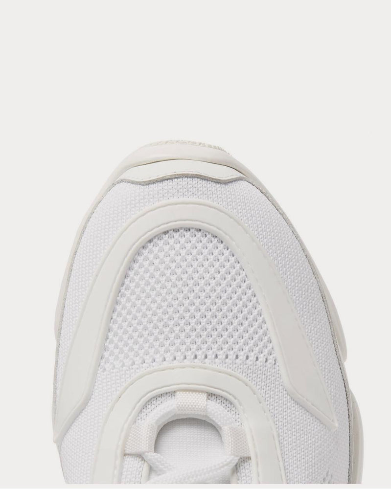 Prada Cloudbust Mesh, Rubber and Leather  White low top sneakers - 5