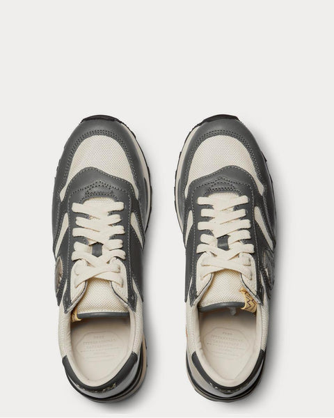 Roland Leather and Mesh  Gray low top sneakers