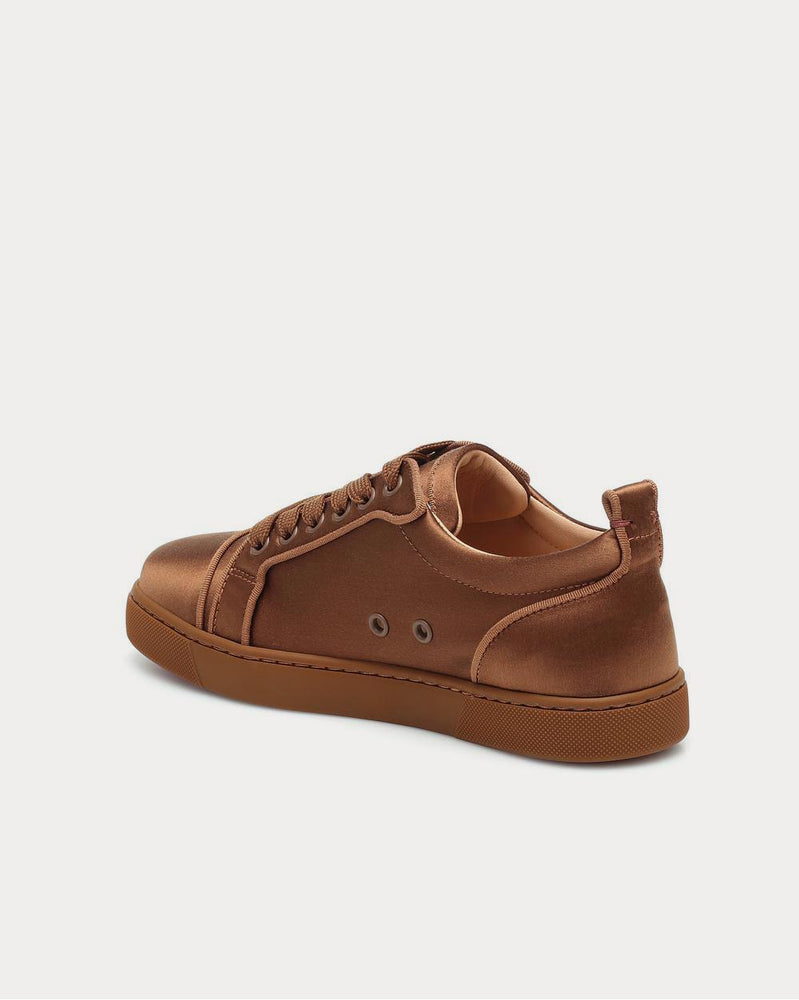 Christian Louboutin Louis Junior silk-satin Nude 5 Low Top Sneakers - 3